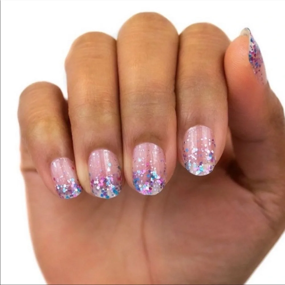 *Retired* Color Street: Less Bitter, More Glitter | Blue Pink Pastel Sparkle